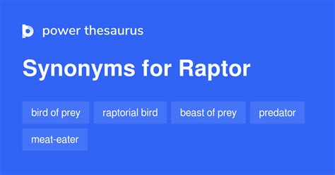 synonym for raptor